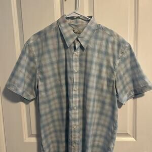California Shirt Co. Men’s Short Sleeve Button Down Casual Shirt Size Large